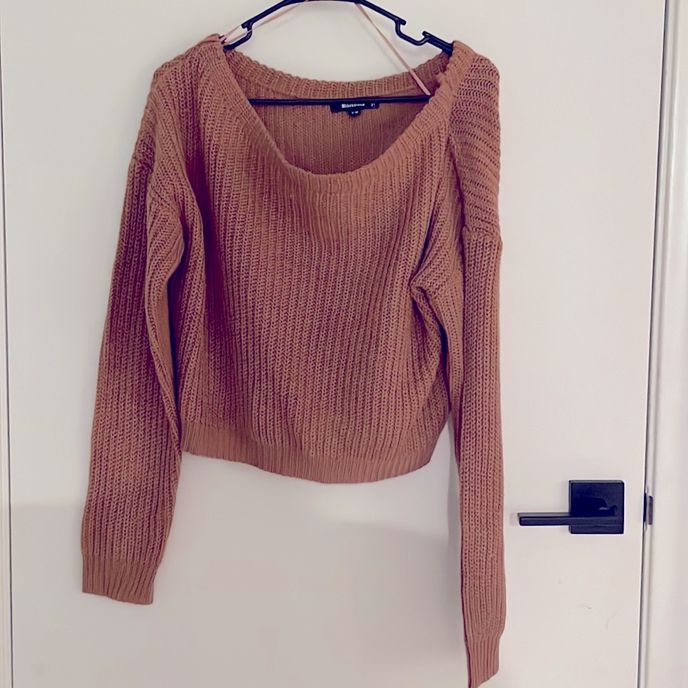 Missguided crocheted, slouchy sweater